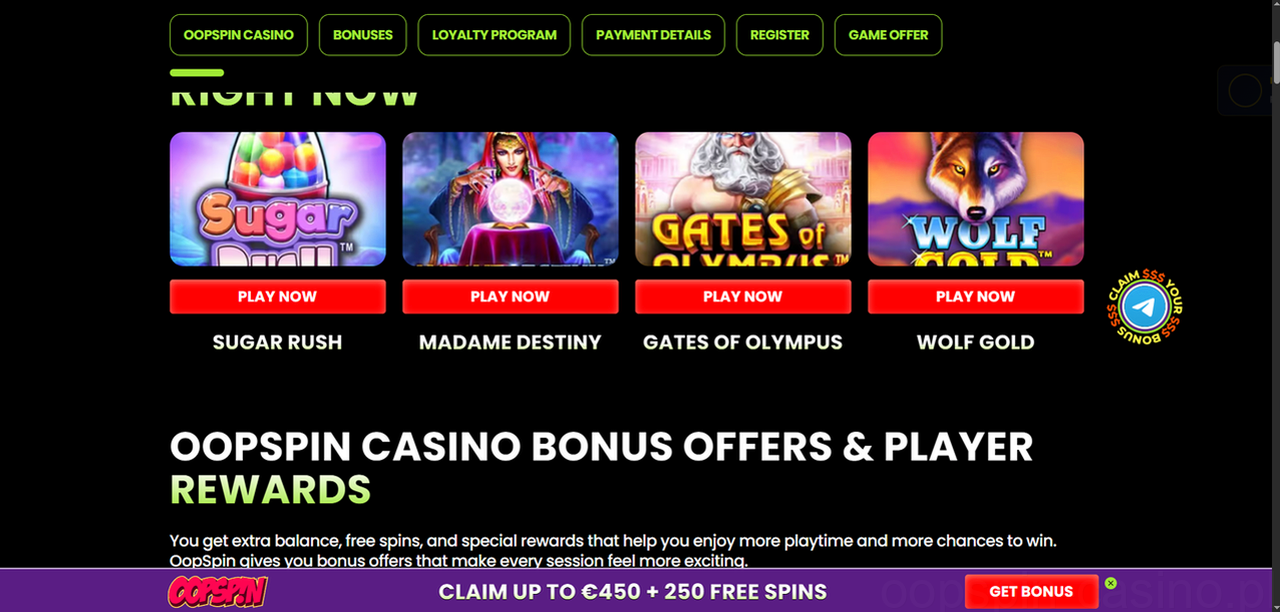 Oopspin Casino Casino